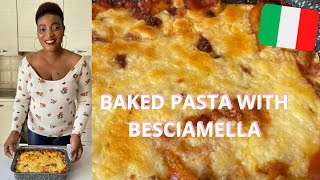 SIMPLE BAKED PASTA WITH BECIAMELLA PASTA AL FORNO CON BESCIAMELLA [upl. by Anna-Diana414]