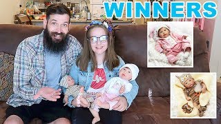 Reborn Baby Doll GIVEAWAY 👶WINNERS 👶 The Patsy Family and Paradise Galleries [upl. by Linn65]