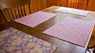 How To Sew A Reversible Placemat [upl. by Balsam]