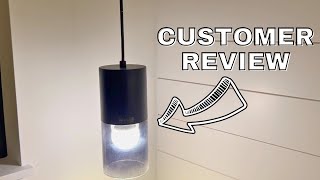 Customer Review MODERN BLACK PENDANT LIGHTS [upl. by Atorod]