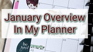 Lets Review January  In My Happy Planner  planwithme [upl. by Eifos683]