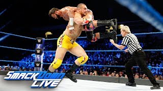 Zack Ryder vs Mojo Rawley  US Title Tournament First Round Match SmackDown LIVE Jan 9 2018 [upl. by Gnuj]