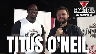 Titus ONeil Talks TITUS WORLD SLIDE NIL Deals WWE Community Outreach More [upl. by Nner]