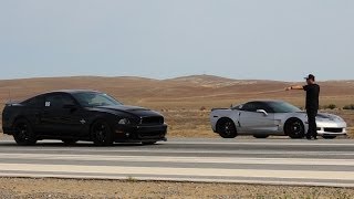 2014 GT500 vs C6 Z06 [upl. by Staley]