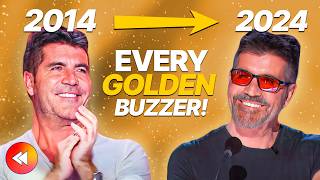 10 YEARS Of GOLDEN BUZZERS 🤩 EVERY Simon Cowell Golden Buzzer OF ALL TIME 🌟 [upl. by Taima141]