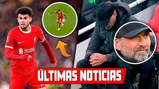 LO ÚLTIMO JUGADOTA de LUIS DIAZ y KLOPP EMOTIVO l JAMES FECHA de REGRESO l ROLDAN FUERA del MUNDIAL [upl. by Enaek505]