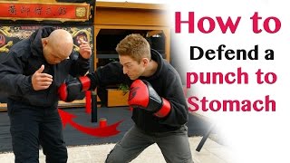 how to defend a punch to stomach  Wing Chun [upl. by Yatnuhs]