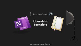 OneNote Masterclass Template Studio 15  Übersicht Lernziele [upl. by Ayihsa]