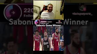 Sabonis Game Winner NBA 2k25 nba2k25 [upl. by Knowling]