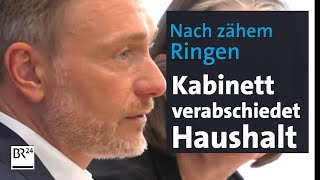 Nach zähem Ringen Kabinett verabschiedet Haushalt 2025  BR24 [upl. by Anoyek]