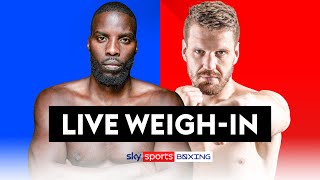 OKOLIE VS LIGHT  LIVE WEIGHIN [upl. by Comras]