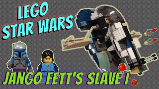 Lego Star Wars  Jango Fetts Slave I 7153 Stop Motion Build [upl. by Bolitho]