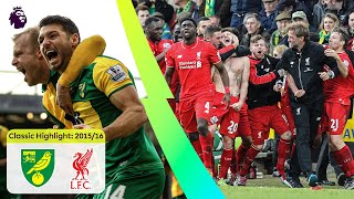 A Nine Goal Thriller  Norwich 45 Liverpool  Classic Premier League Highlights [upl. by Snilloc808]