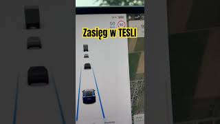 Zasięg w TESLI  zrobi 500km samochodyelektryczne tesla [upl. by Aklim]