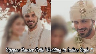 Stjepan Hauser Cello Wedding in Indian Style 😍 Hauser Wife is Indian 🇮🇳👰🏼💍 Congratulations Hauser 💍😍 [upl. by Nolyaw]