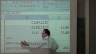 Excel Tutorial deutsch  Grundlagen Anzeige  httpwwwstudiumundpcde [upl. by Nylesoj]