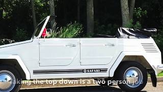 Folding the Top on a VW Thing [upl. by Leizahaj556]