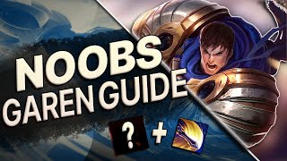 Noobs Complete Guide to Garen Challenger Coaching Garen Top [upl. by Haneehs]