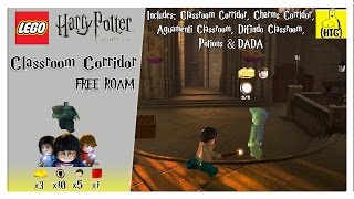 Lego Harry Potter 57 Classroom Corridor FREE ROAM All Collectibles  HTG [upl. by Einhoj]