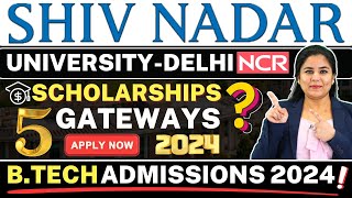 Shiv Nadar University BTech Admission 2024Shiv Nadar Engineering Entrance Exam BTech ShivNadarSAT [upl. by Auberta898]