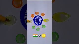 dian🇮🇳Flower🌼india flag colour mixingart satisfying youtubeshorts viralshorts colors anaya [upl. by Blus]