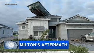 Milton aftermath Storm leaves path of destruction in Florida [upl. by Edahc]