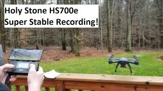 Holy Stone HS700e 4K UHD Drone Super Stable InFlight Recording [upl. by Uriel]