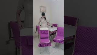 Part 12 chair set chair cushion tablecloth dining table and chair cover velvet chair cover [upl. by Dinnage]