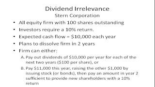 MampM Dividend Irrelevance [upl. by Alysoun]