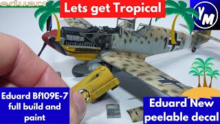 Bf109 eduard 148 scale model kit full build tropical paint scheme [upl. by Cyn]