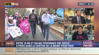 Interview dAlbéric Dumont de la Manif Pour Tous 051014 21h30 BFM TV [upl. by Attoynek]