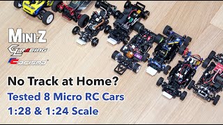 Do MiniZ and Micro RC Cars drive well on a wood surface Tested 8 cars Kyosho GL Racing Carsima [upl. by Piegari]