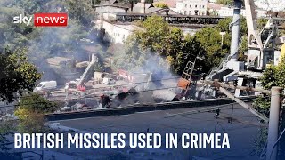 Ukraine War First time British cruise missiles used in Crimea [upl. by Newlin]