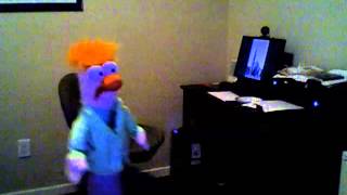 My Beaker puppet sings quotOde To Joyquot [upl. by Nalorac741]