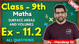 Class  9th Ex  112 Q1 to Q9 Surface Areas and Volumes Class 9 Math New NCERT CBSE GREENBoard [upl. by Ahsiekan83]