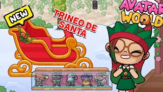 DESBLOQUEO EL TRINEO DE SANTA CLAUS EN LA NUEVA ACTUALIZACION DE AVATAR WORLD [upl. by Delora]