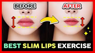 ✨ BEST SLIM LIPS amp THINNER LIPS EXERCISE  Get Smaller Lips Reduce Thick Lips Reduce Lips Size [upl. by Aniluj]