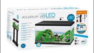 Unboxing d’un aquarium ciano 60 et tuto lancement d’un aquarium كيفية تحضير حوض جديد aquarium [upl. by Latsyrcal]