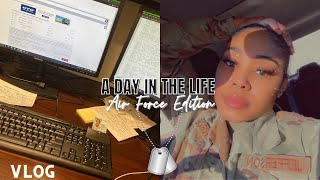 DAY IN THE LIFE AIR FORCE EDITION ✈️  VLOG  Come with me to work  What is my job [upl. by Breban]