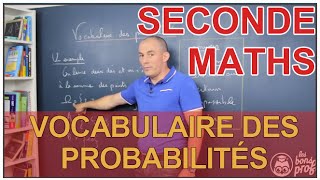 Vocabulaire des probabilités  Maths seconde  Les Bons Profs [upl. by Gillead]