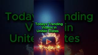 Todays Trending Videos on YouTube in the United States  trending unitedstates [upl. by Eirrehs]