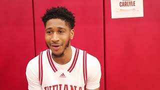 Kanaan Carlyle 2024 IU Basketball Media Day QampA [upl. by Troxell]