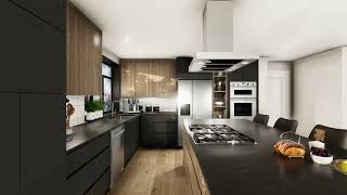 Modern Kitchen render from VORTEK Studio3D with VORTEK Spaces [upl. by Notelrac979]