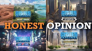 Honest Opinion Cities Skylines Financial Districts Heart of Korea Skyscrapers amp Map Pack 2 DLCs [upl. by Geller]