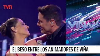 Así fue el beso entre María Luisa Godoy y Francisco Saavedra  Viña2024 [upl. by Tdnerb29]