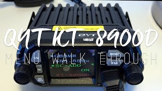 QYT KT8900D Mini Transceiver  Menu amp Function Walkthrough [upl. by Sandon]