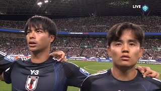 Japan vs China National Anthem  FIFA World Cup 2026 Asian Qualifiers [upl. by Leiba753]