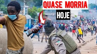 Quase MORRI na MANIFESTAÇÃO em MOÇAMBIQUE indo a EMBAIXADA do BRASIL 🇧🇷 [upl. by Lukas]