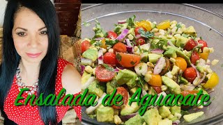 Ensalada 🥗 de aguacate 🥑 con 🌽eloteVegetariana [upl. by Jala]