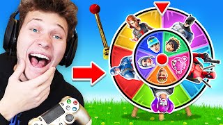 The RANDOM Spin The Wheel Skin Challenge In Fortnite [upl. by Rayle399]